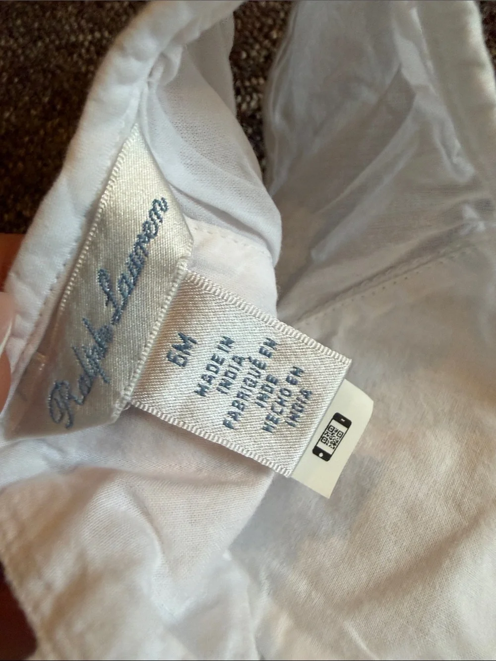 Ralph Lauren baby White Embroidered Top with Pink Floral Leggings set